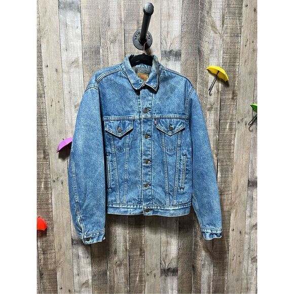 Levi’s Vintage Blanket Lined Denim Trucker Jacket - Picture 1 of 9